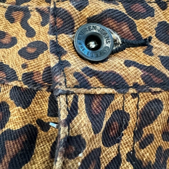 Ralph Lauren Premium Leopard Denim Pencil Skirt - Picture 3 of 5